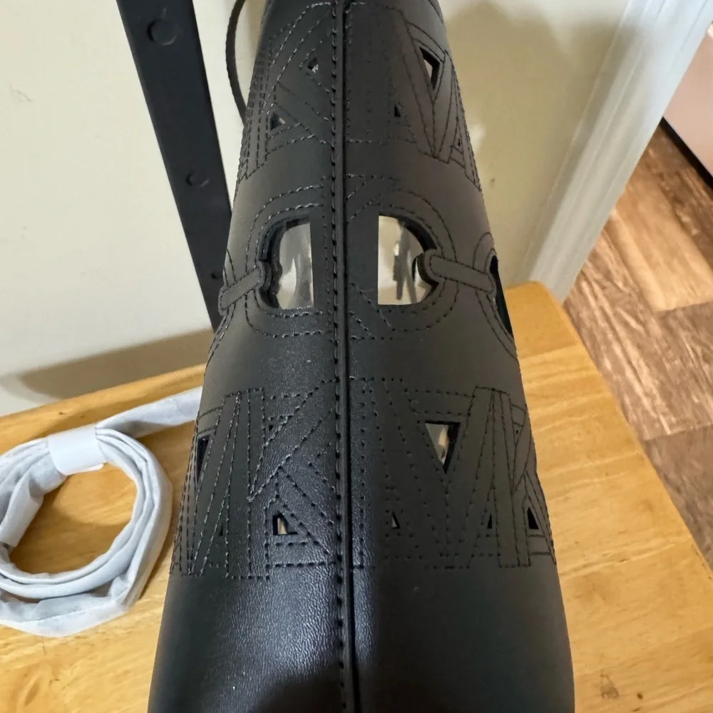 Michael Kors Black Cut Out Tote Bag